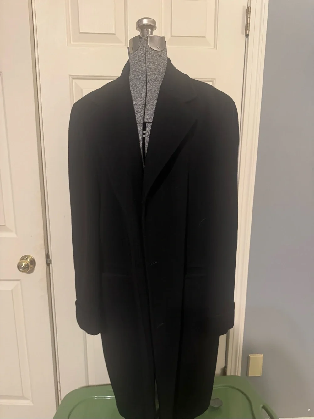 Karamai Men's Black Trench Coat